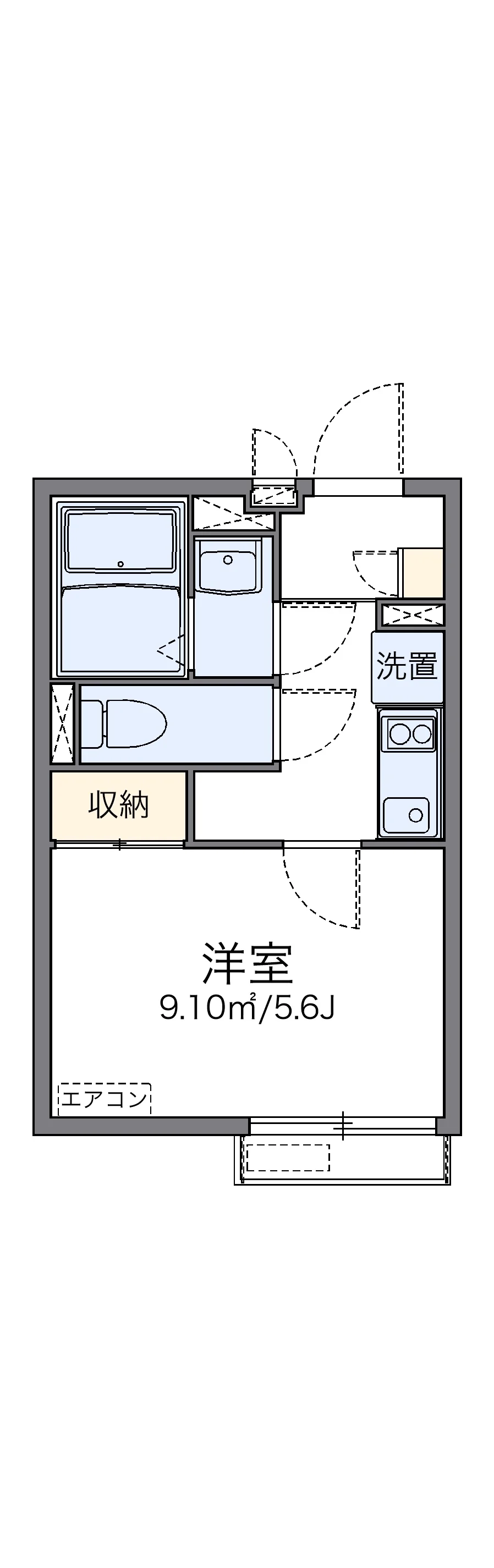 代表的な間取のため実際の間取とは異なる場合があります