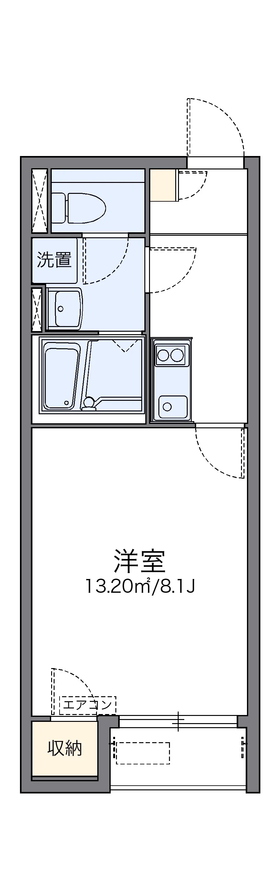 代表的な間取のため実際の間取とは異なる場合があります