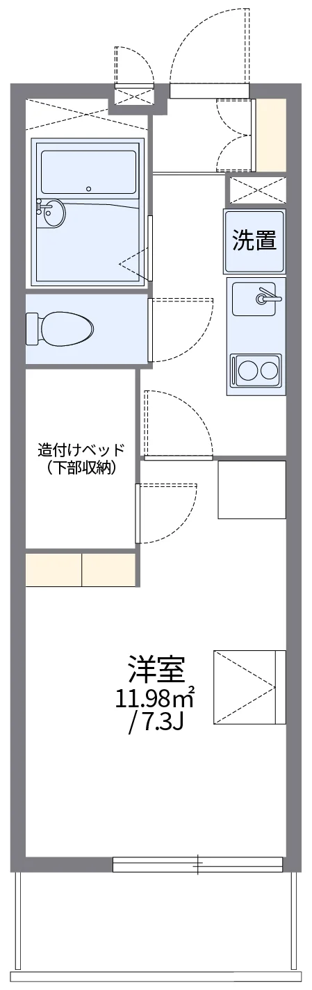 代表的な間取のため実際の間取とは異なる場合があります