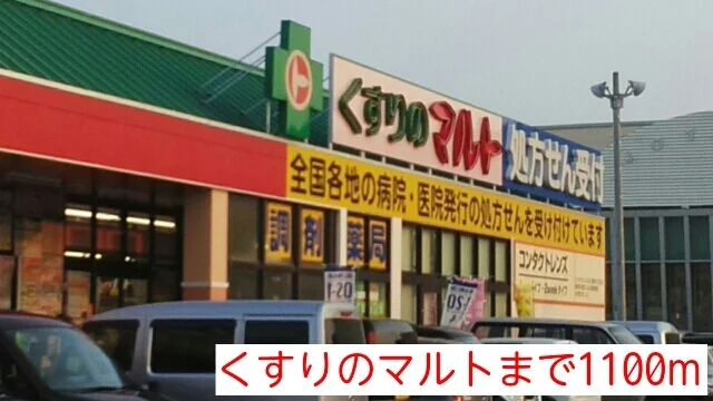 くすりのマルトまで1100m