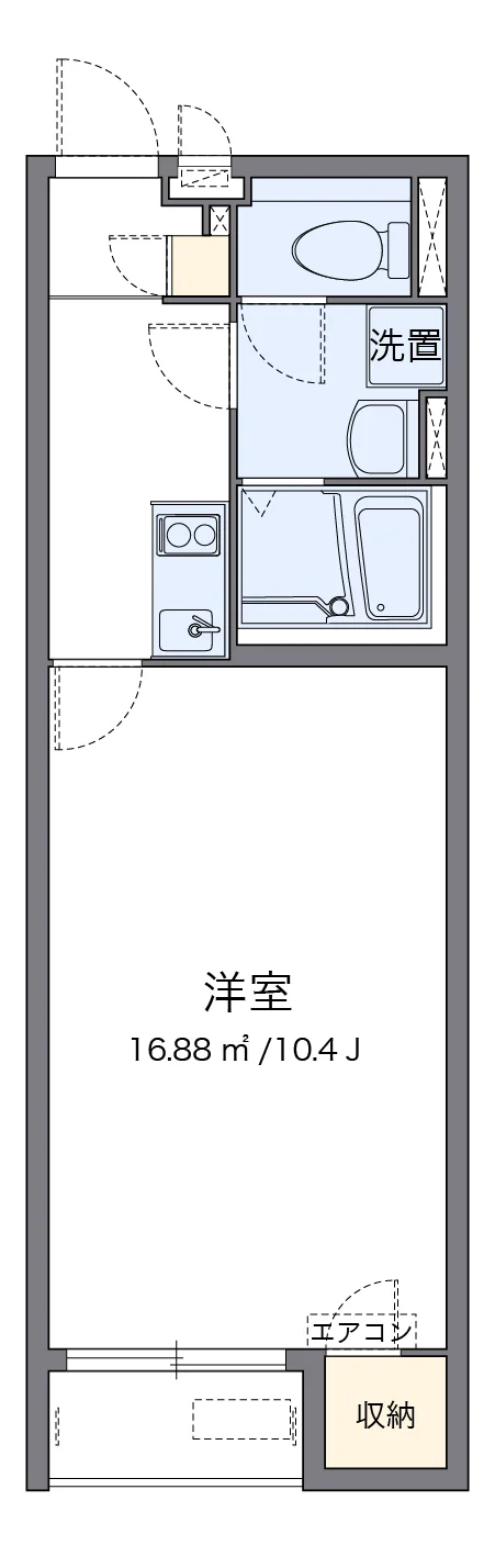 代表的な間取のため実際の間取とは異なる場合があります