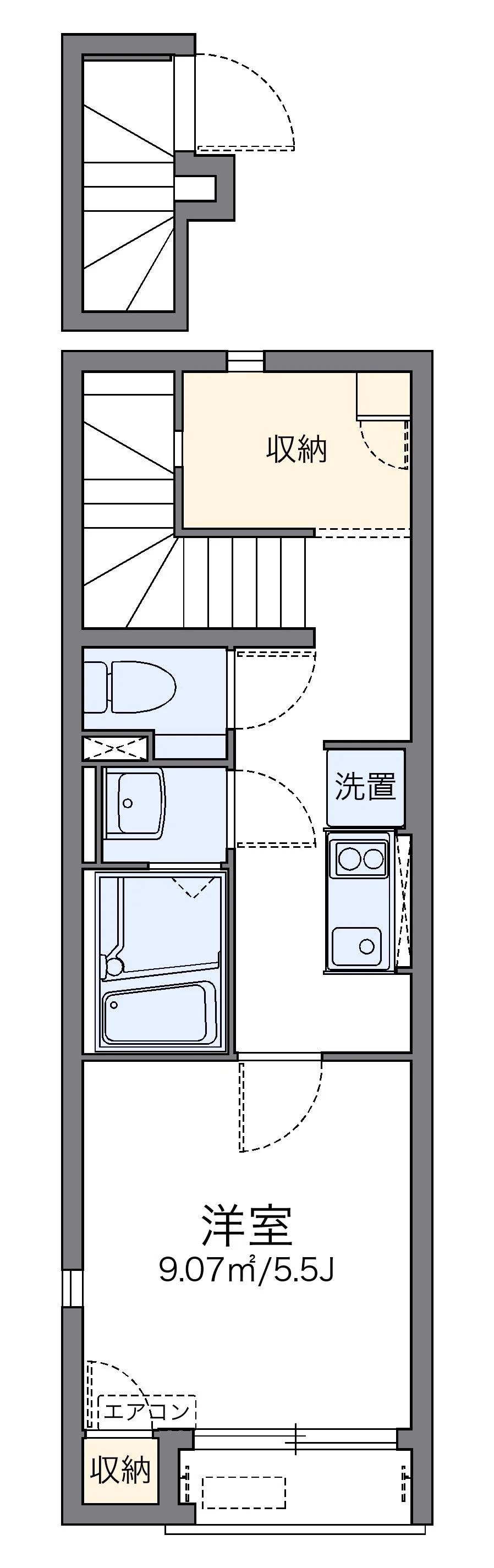 代表的な間取のため実際の間取とは異なる場合があります