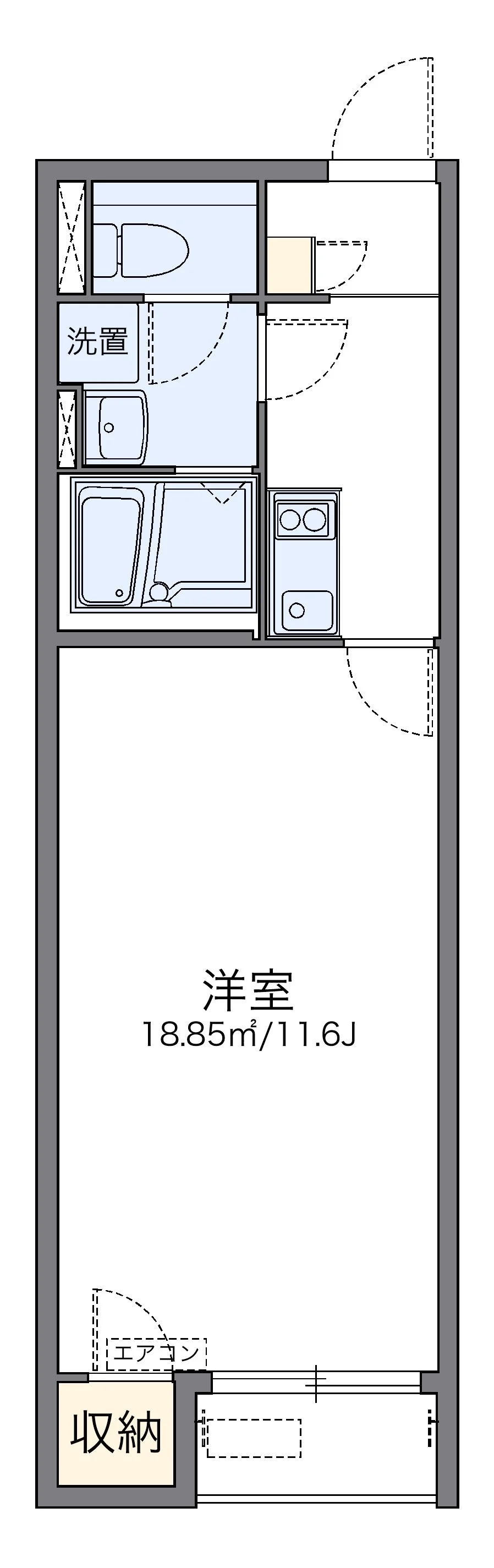 代表的な間取のため実際の間取とは異なる場合があります