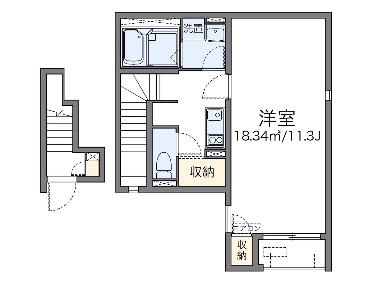 代表的な間取のため実際の間取とは異なる場合があります