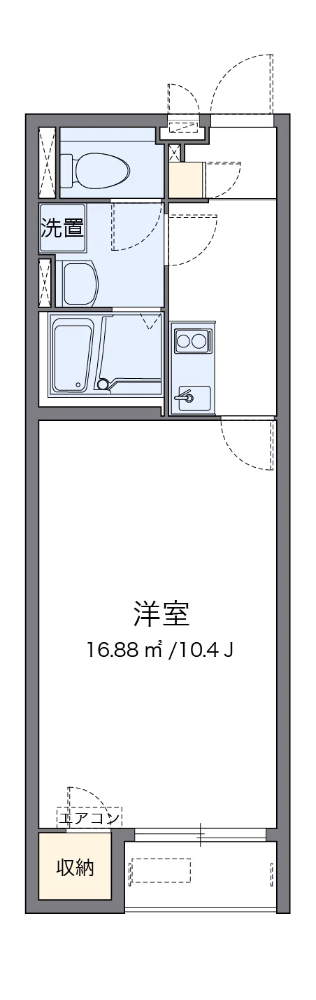 代表的な間取のため実際の間取とは異なる場合があります