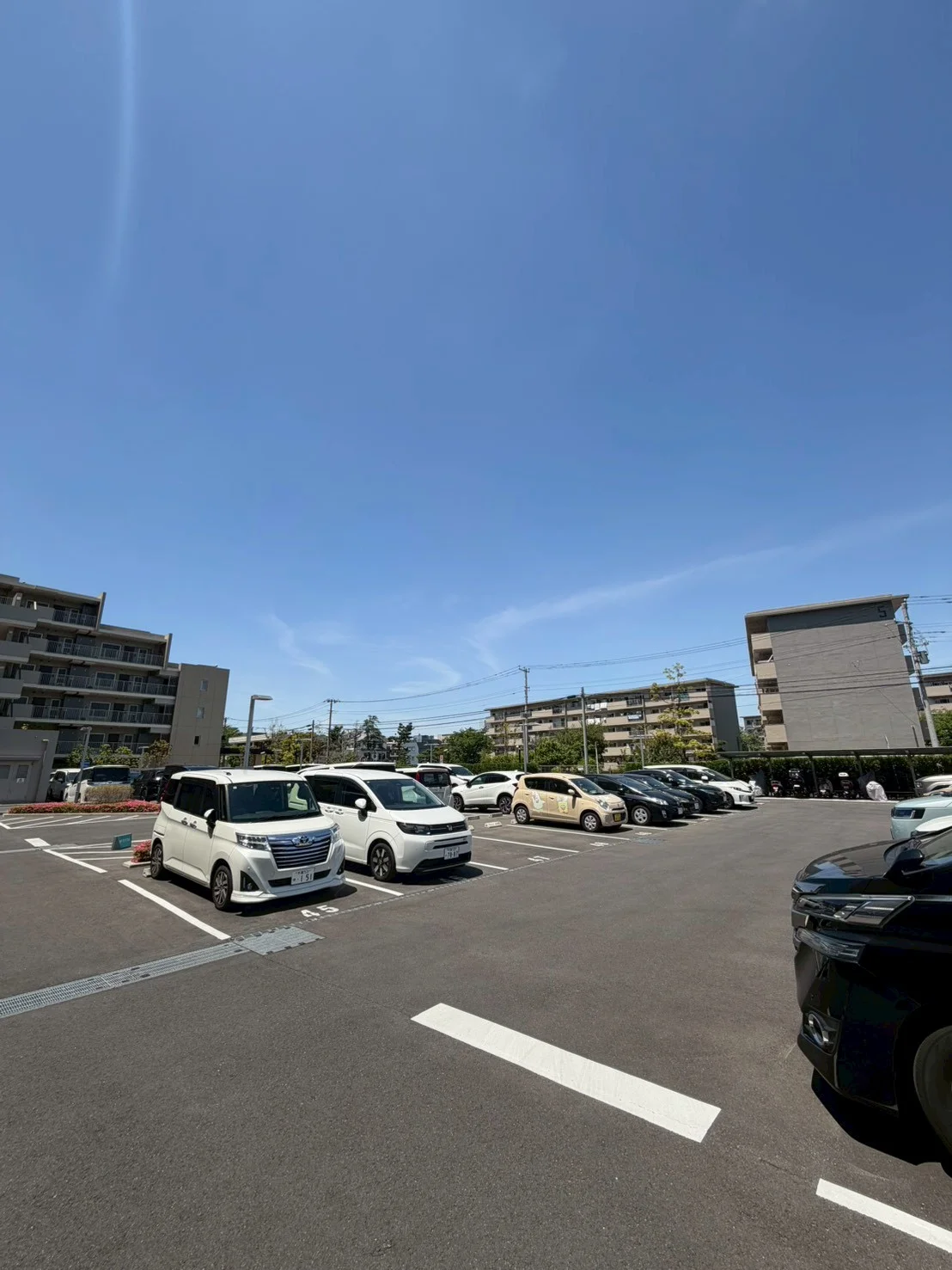 平置き駐車場があります。