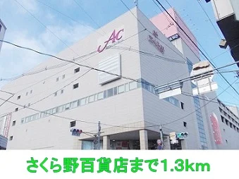 さくら野百貨店まで1300m
