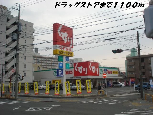 スギ薬局まで1100m