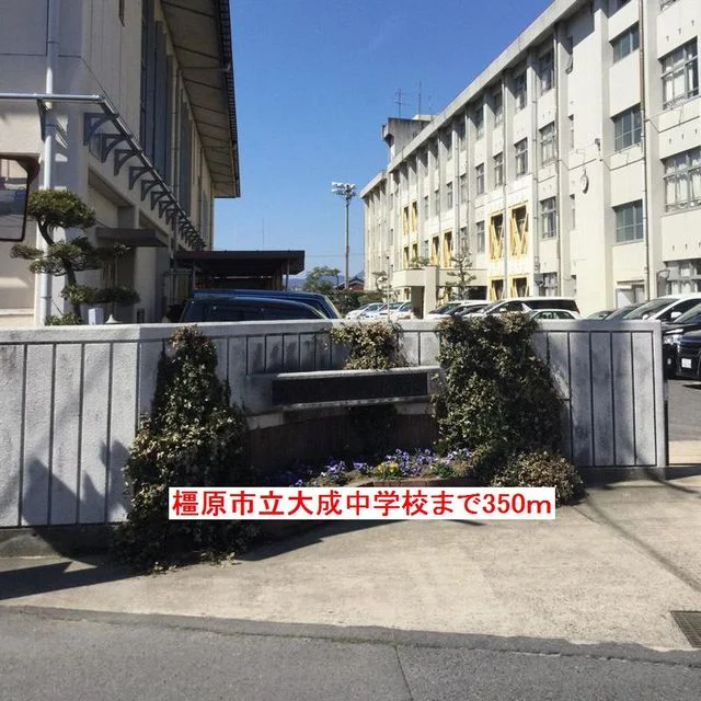 橿原市立大成中学校まで350m