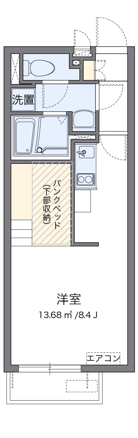 代表的な間取のため実際の間取とは異なる場合があります