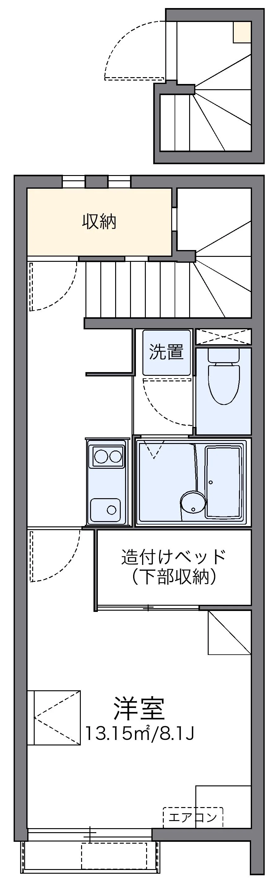 代表的な間取のため実際の間取とは異なる場合があります