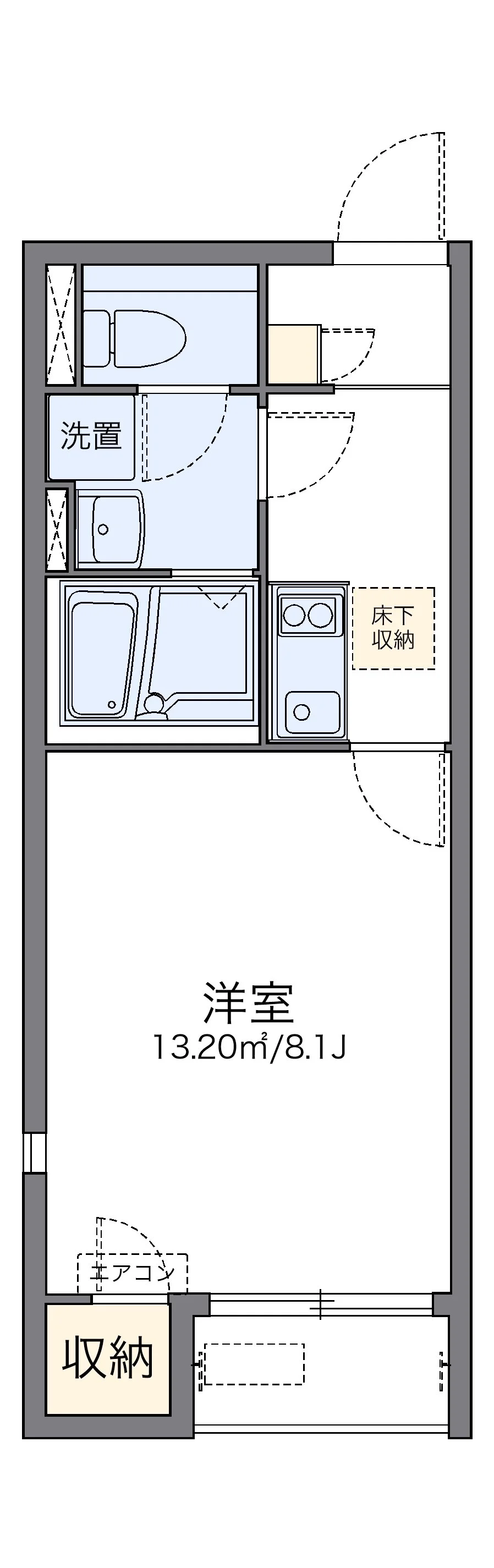 代表的な間取のため実際の間取とは異なる場合があります