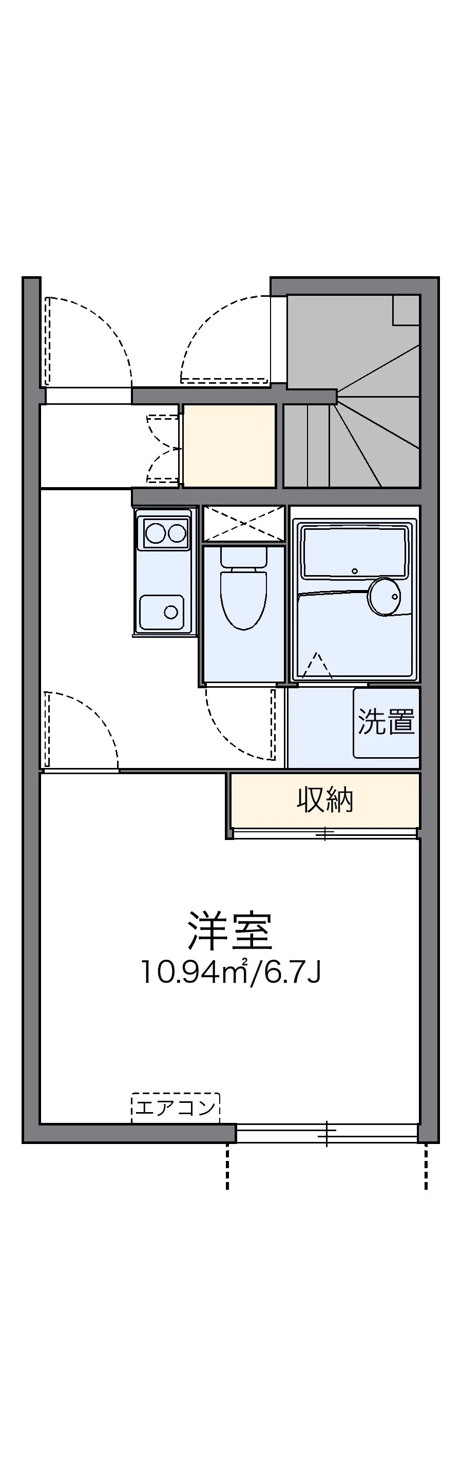 代表的な間取のため実際の間取とは異なる場合があります