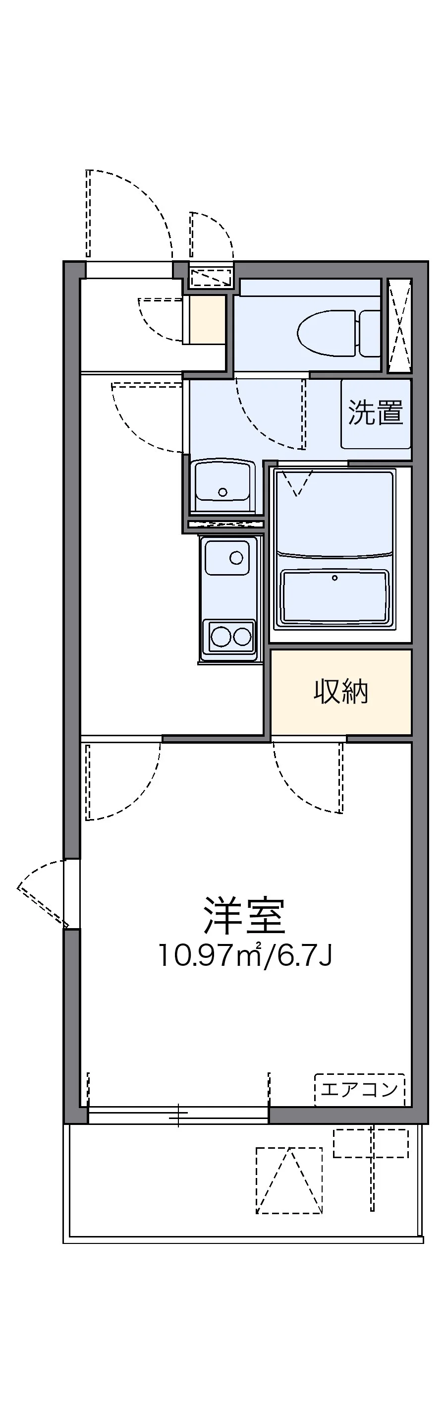 代表的な間取のため実際の間取とは異なる場合があります
