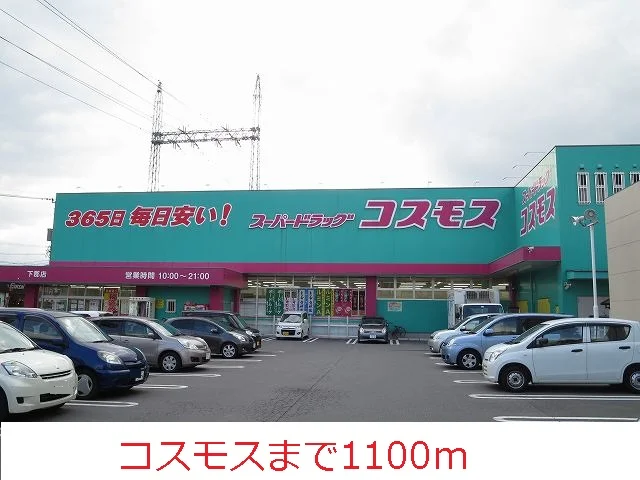 コスモスまで1100m