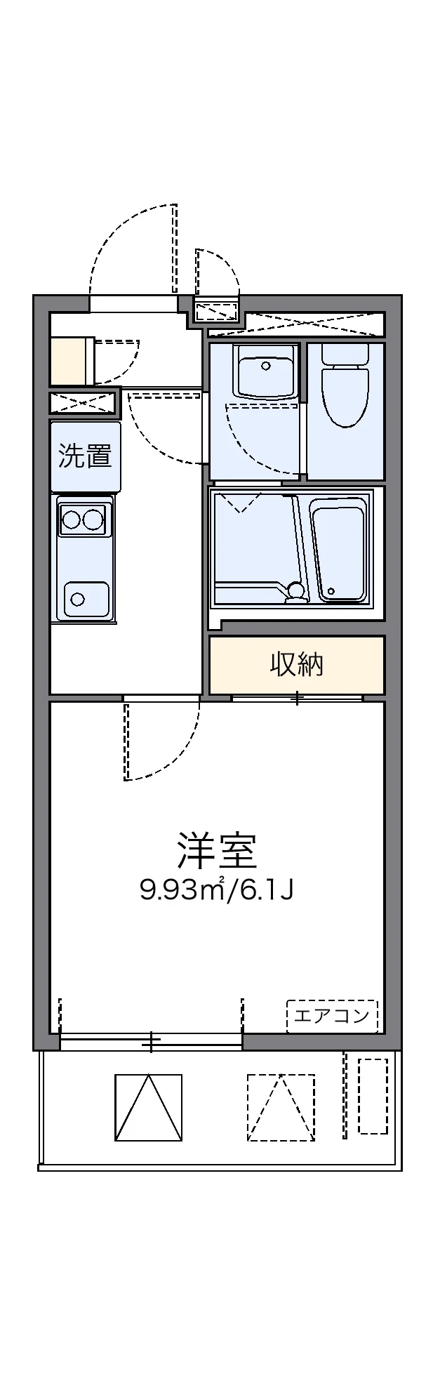 代表的な間取のため実際の間取とは異なる場合があります