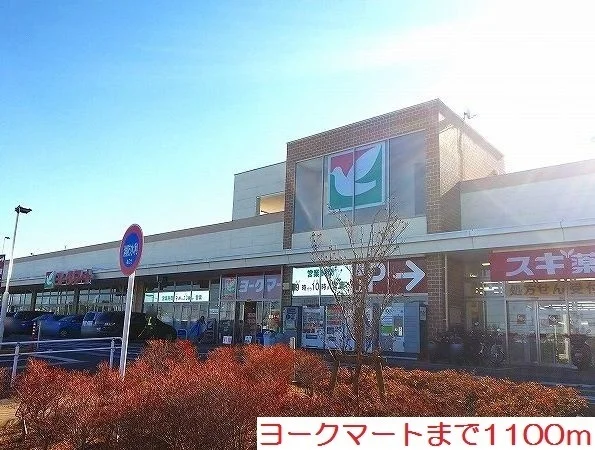 ヨークマートまで1100m