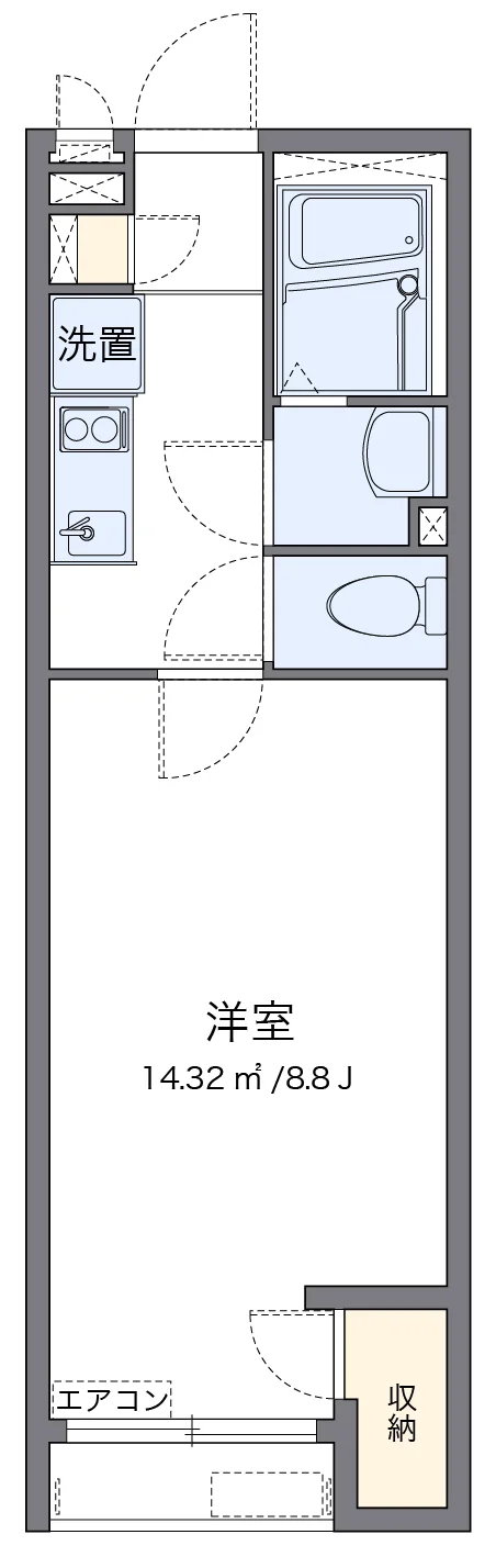 代表的な間取のため実際の間取とは異なる場合があります