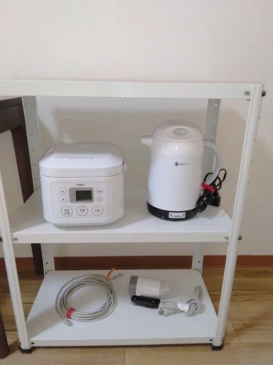 家電も充実。