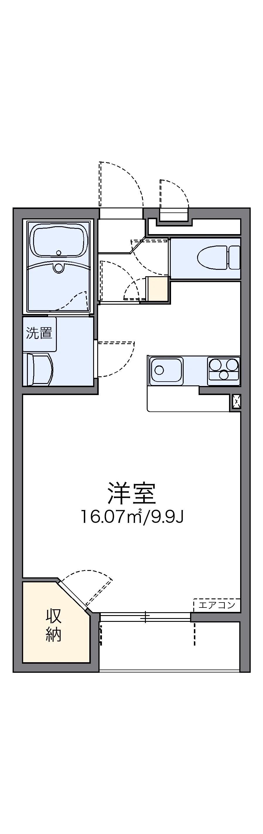 代表的な間取のため実際の間取とは異なる場合があります