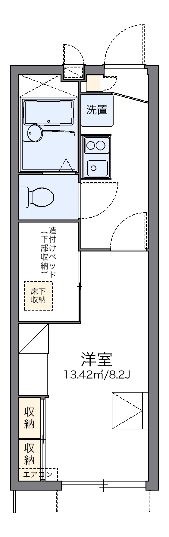 代表的な間取のため実際の間取とは異なる場合があります