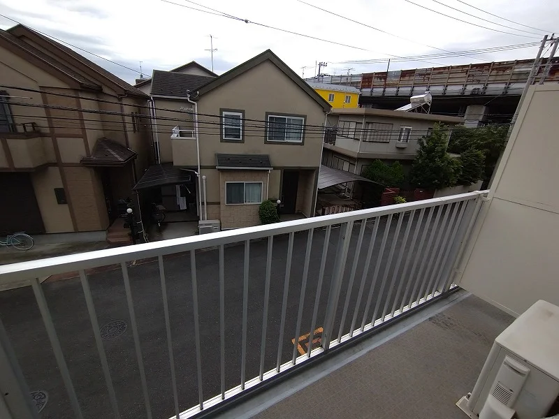 ２階から見た景観です