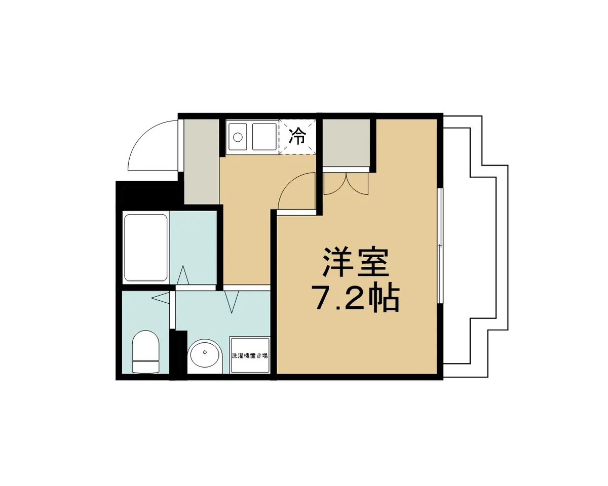 バス・トイレ・洗面セパレートの使いやすい間取りです☆