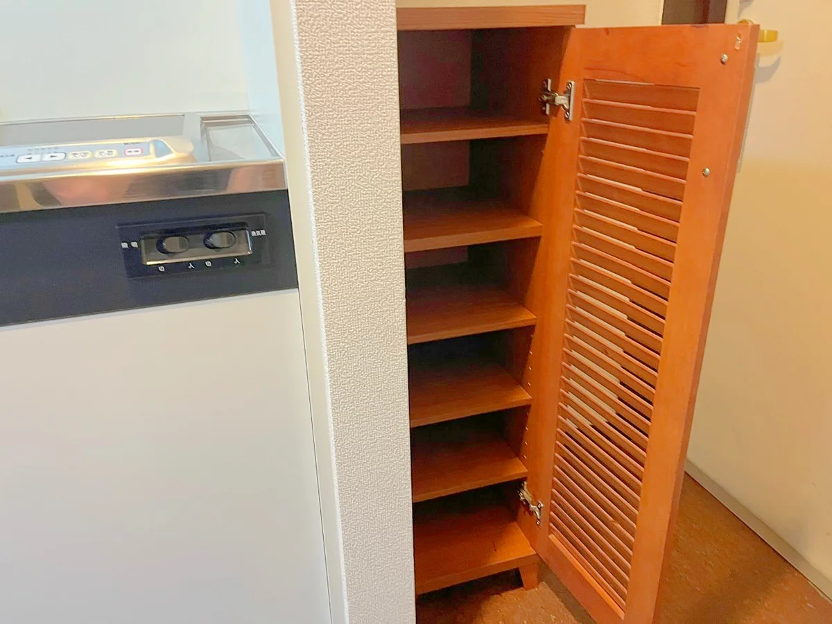 シューズboxがあるので玄関もスッキリ使えます✨