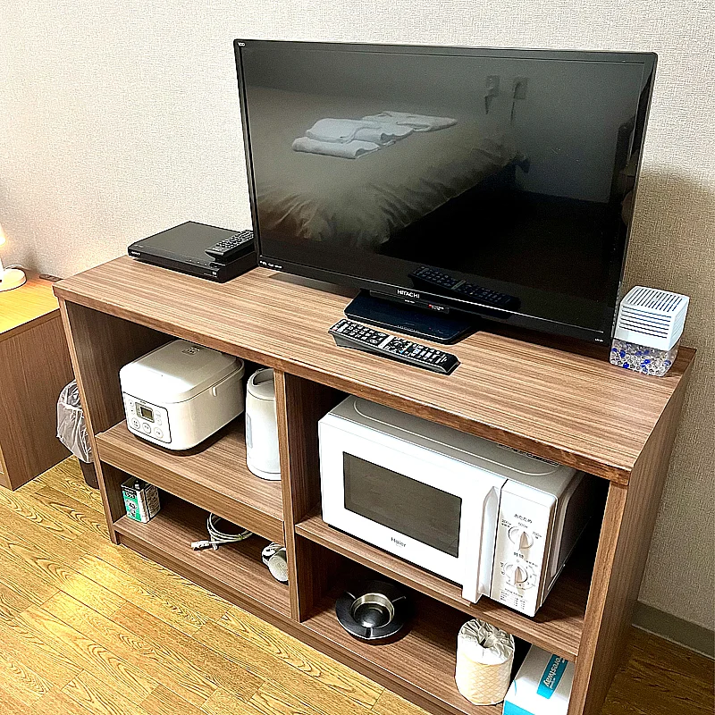 電子レンジ・炊飯器・ポットをご使用いただけます
