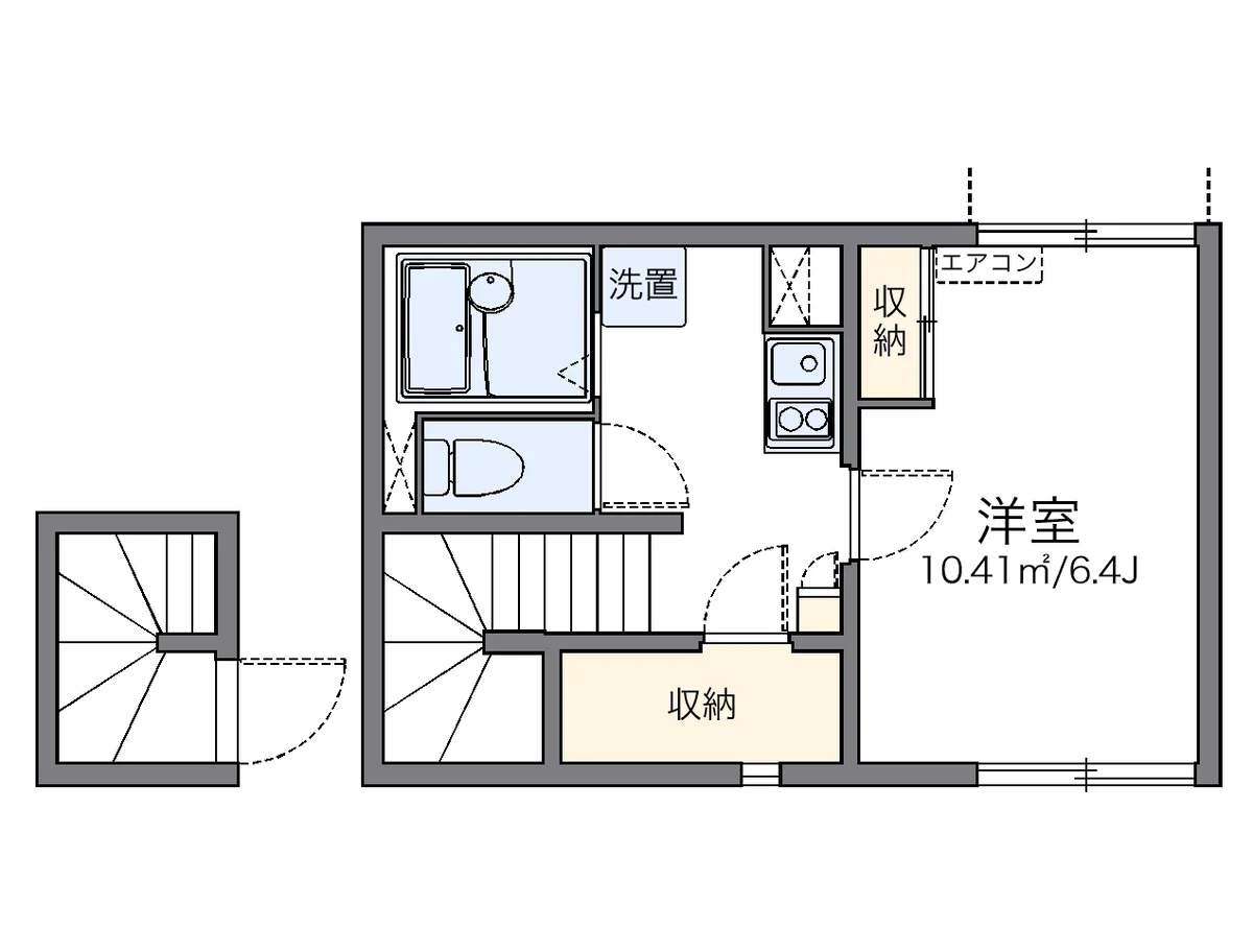 代表的な間取のため実際の間取とは異なる場合があります
