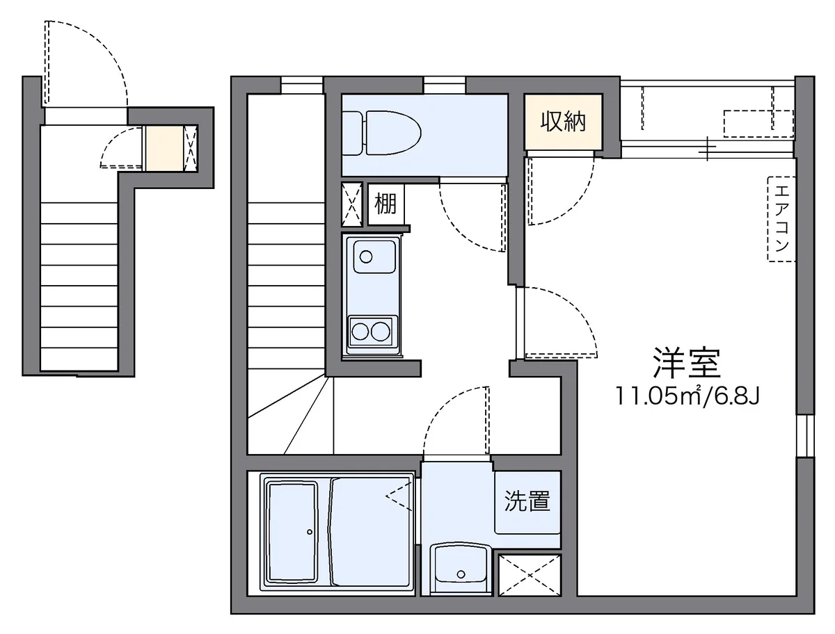 代表的な間取のため実際の間取とは異なる場合があります