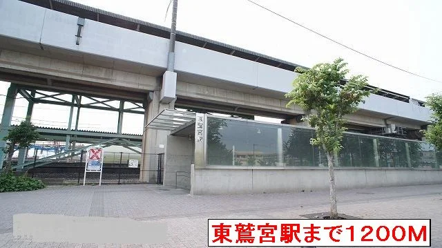 東鷲宮駅まで1200m
