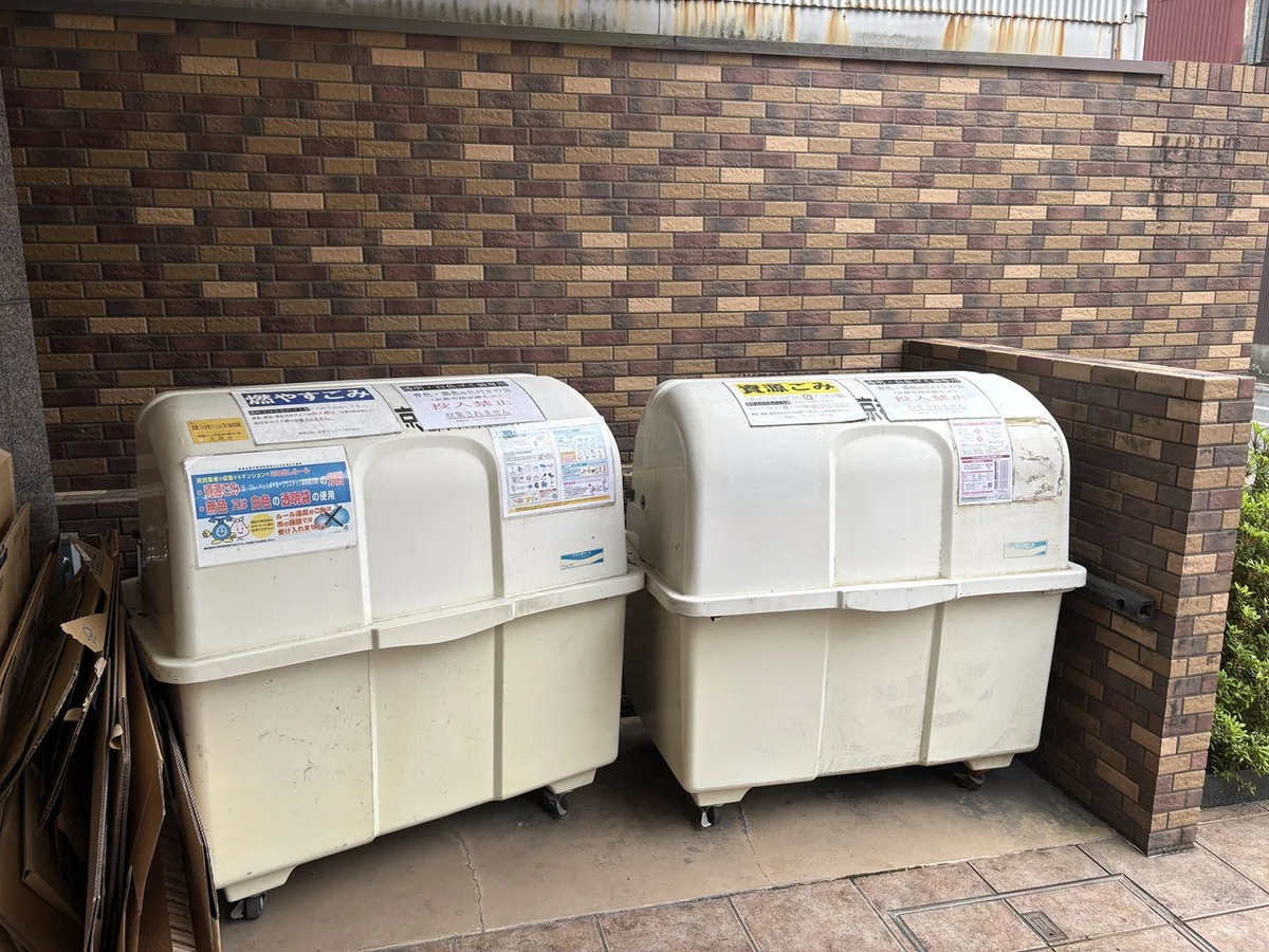ごみは京都市の回収です☆こちらのBOXに出してください♪