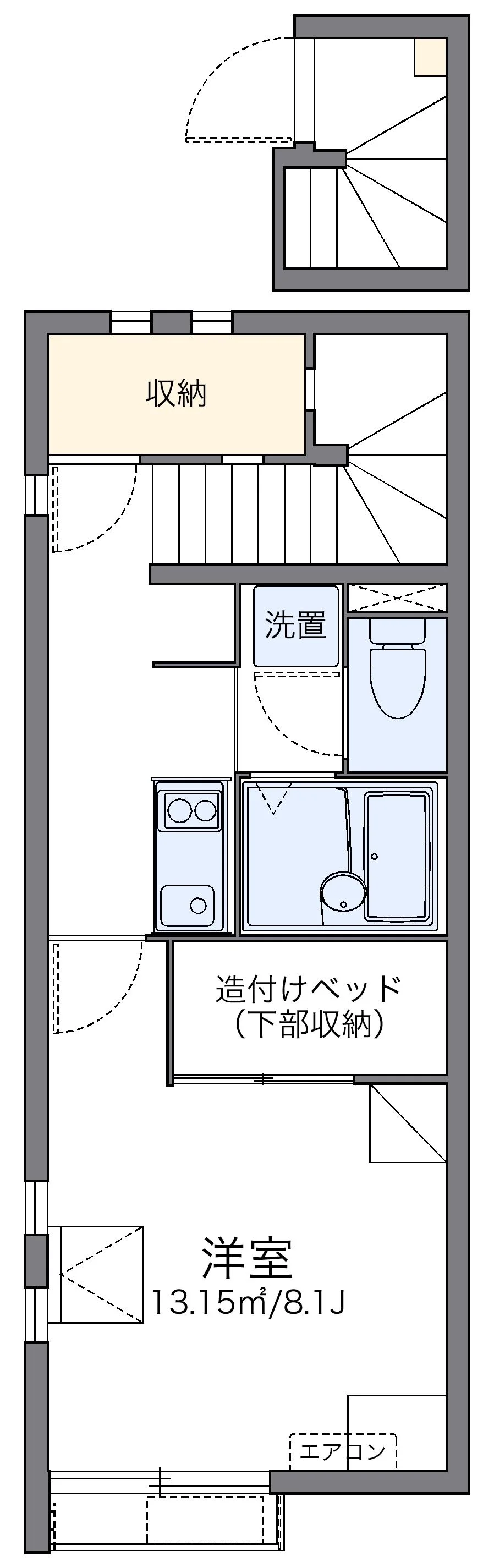 代表的な間取のため実際の間取とは異なる場合があります