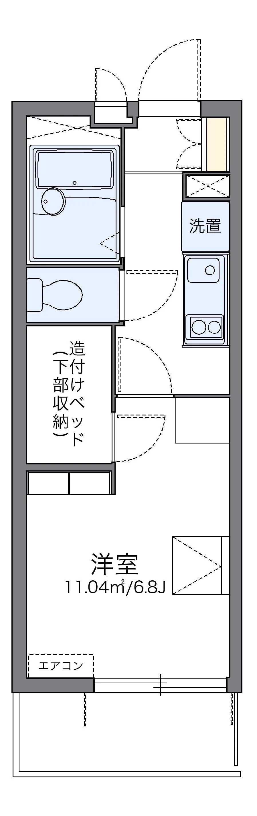 代表的な間取のため実際の間取とは異なる場合があります