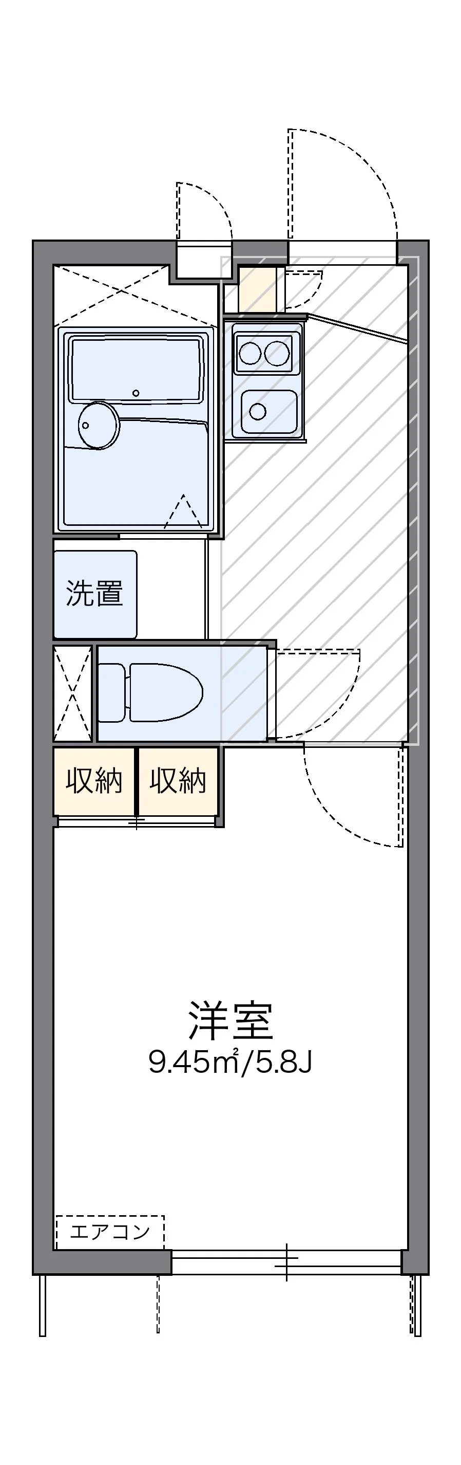 代表的な間取のため実際の間取とは異なる場合があります