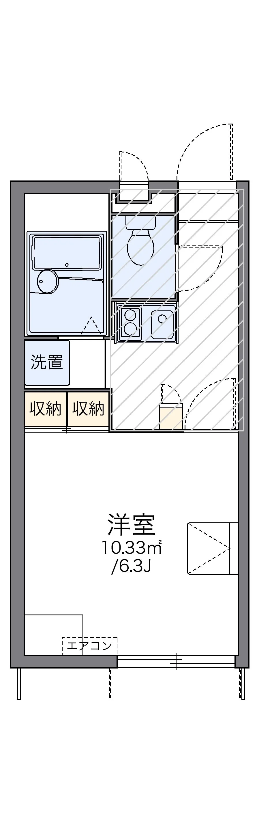 代表的な間取のため実際の間取とは異なる場合があります