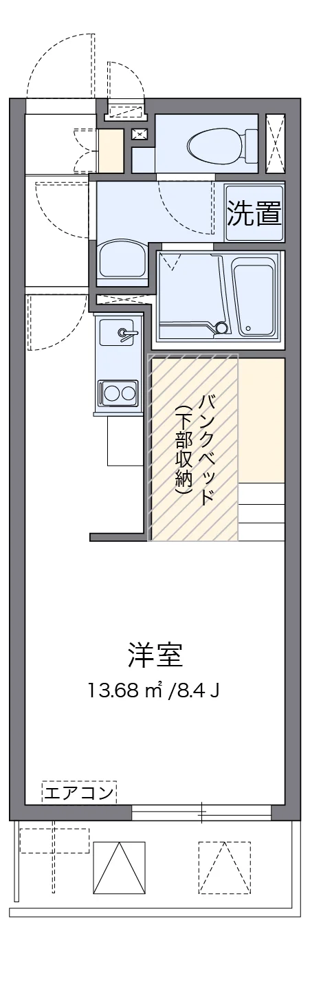 代表的な間取のため実際の間取とは異なる場合があります