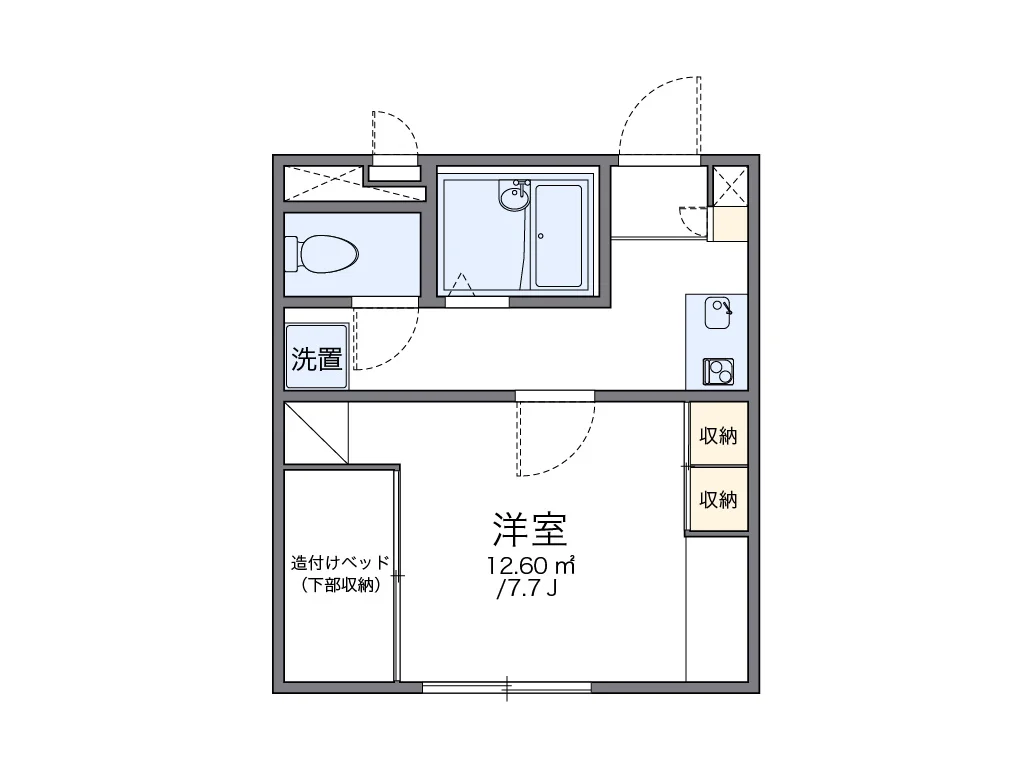代表的な間取のため実際の間取とは異なる場合があります
