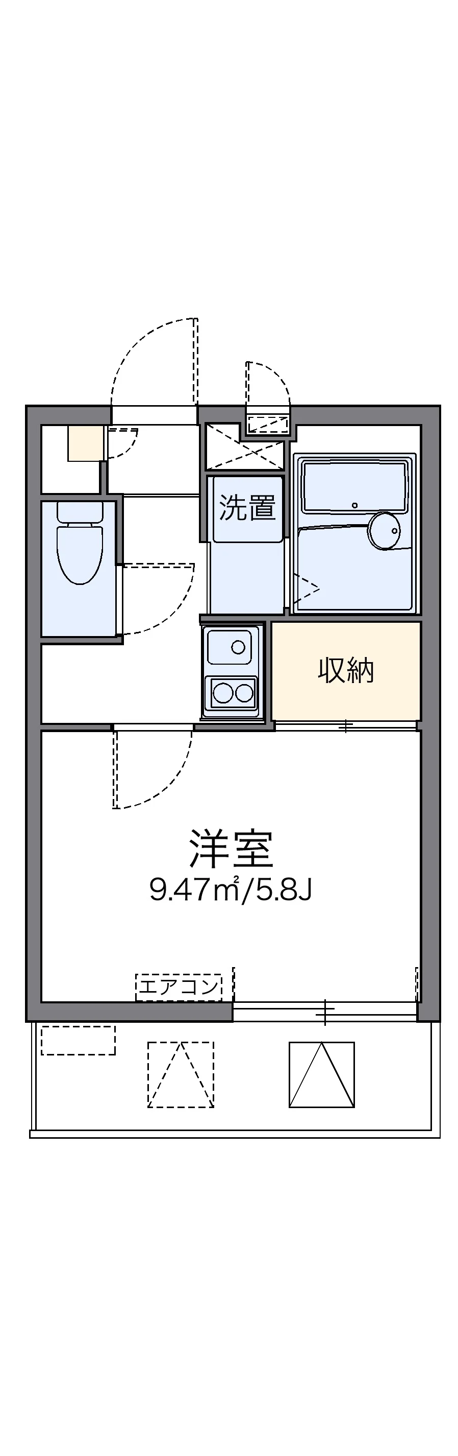 代表的な間取のため実際の間取とは異なる場合があります