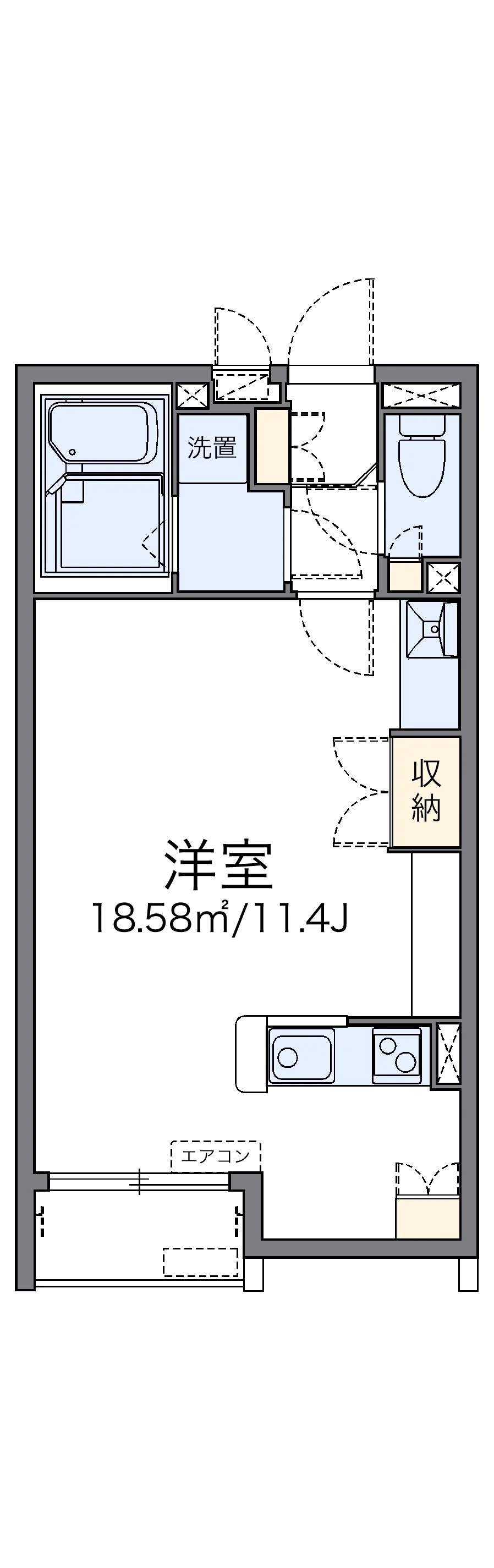 代表的な間取のため実際の間取とは異なる場合があります