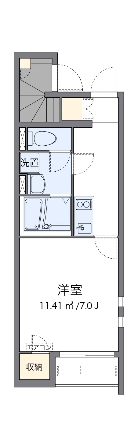 代表的な間取のため実際の間取とは異なる場合があります