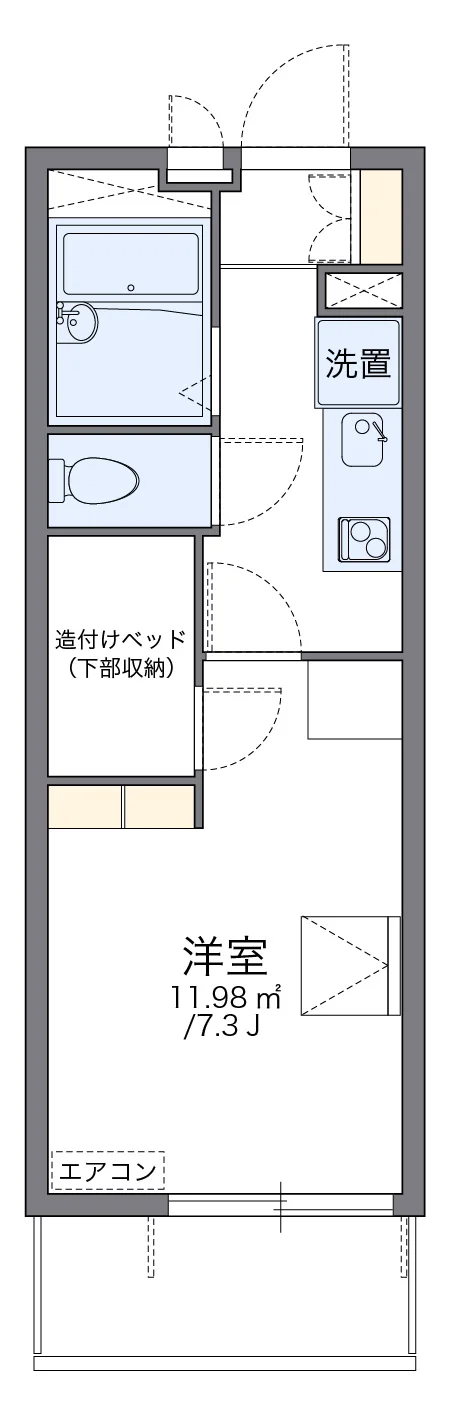 代表的な間取のため実際の間取とは異なる場合があります
