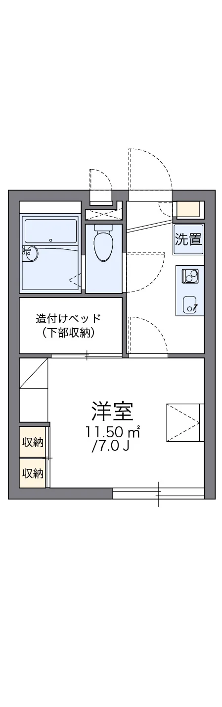 代表的な間取のため実際の間取とは異なる場合があります