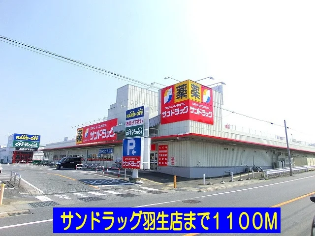 サンドラッグ羽生店まで1100m