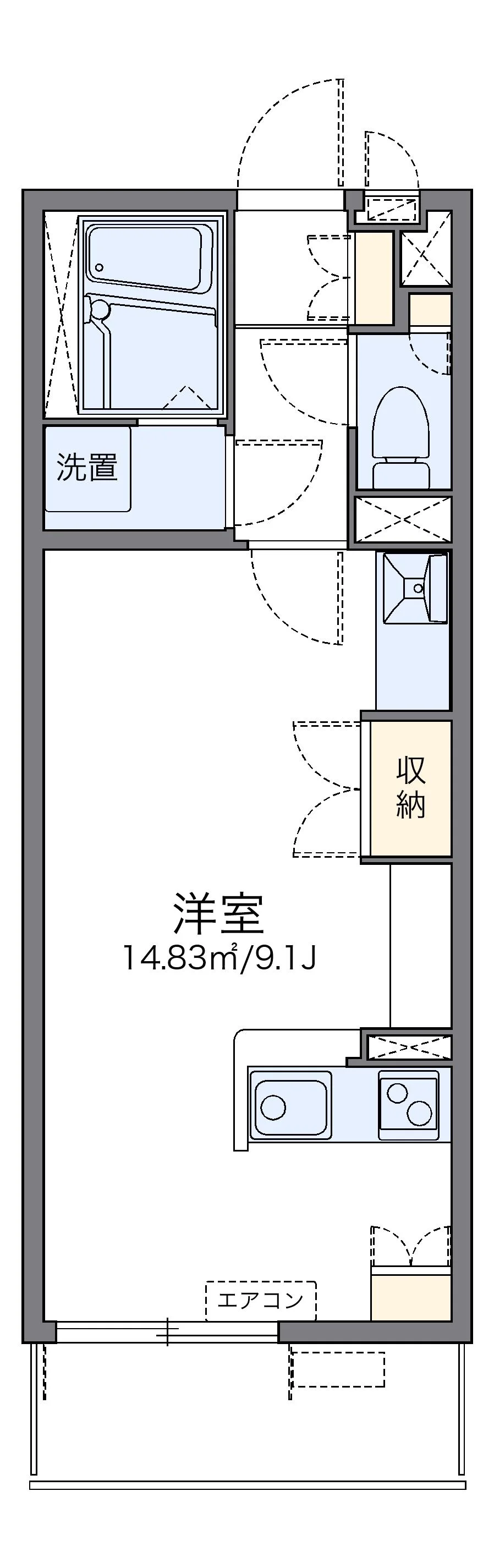 代表的な間取のため実際の間取とは異なる場合があります
