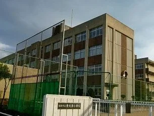南大津小学校まで1500m