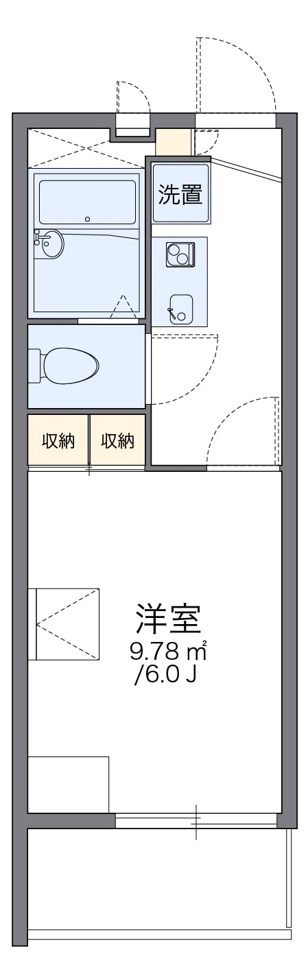 代表的な間取のため実際の間取とは異なる場合があります