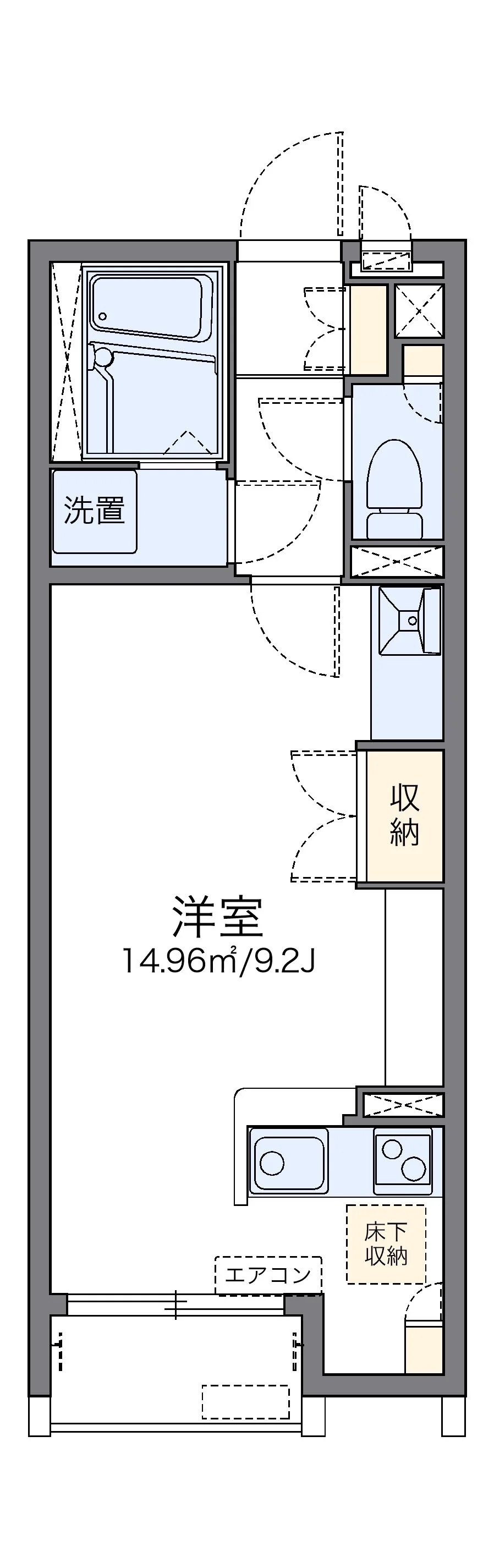 代表的な間取のため実際の間取とは異なる場合があります