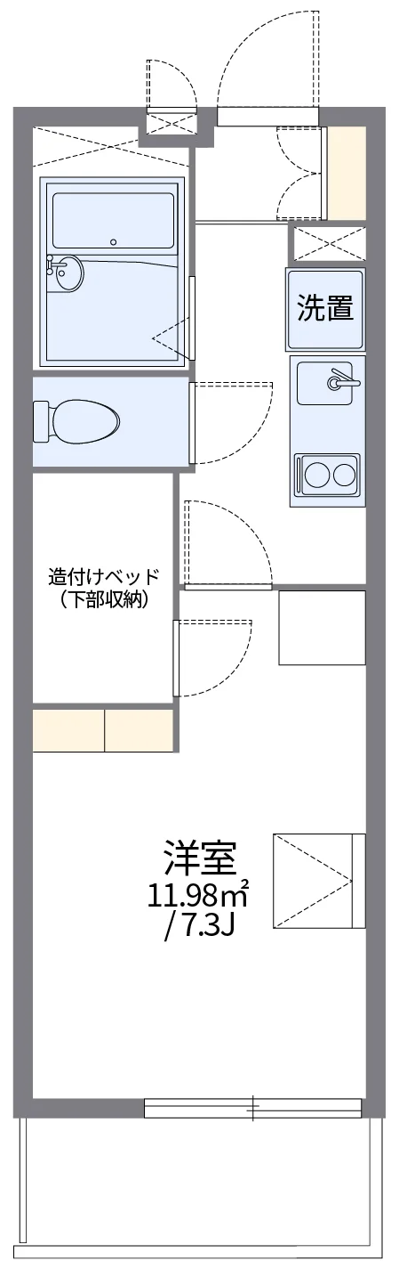 代表的な間取のため実際の間取とは異なる場合があります